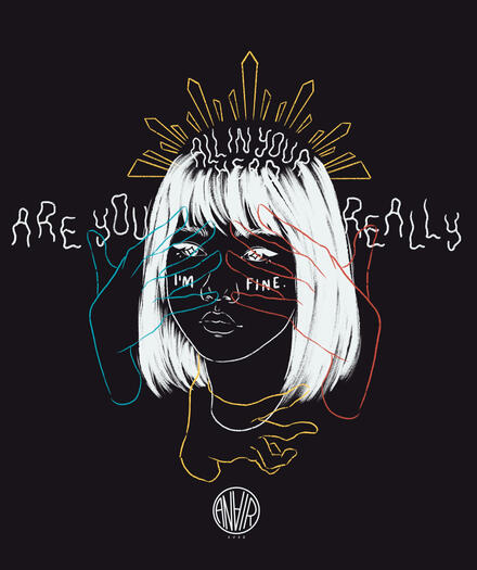 in my head (self portrait, 2022) - dark ver.
