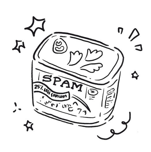 spam sticker - concept sketch